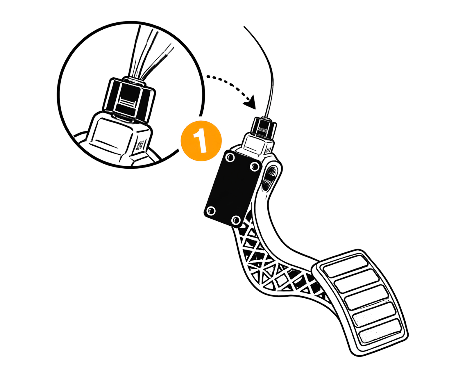 Step 1 – Turn off the vehicle